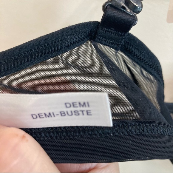 GAPBODY Sz 36C Sheer Semi-Demi Underwire Adjustable Straps Supportive Bra NEW - Picture 10 of 10